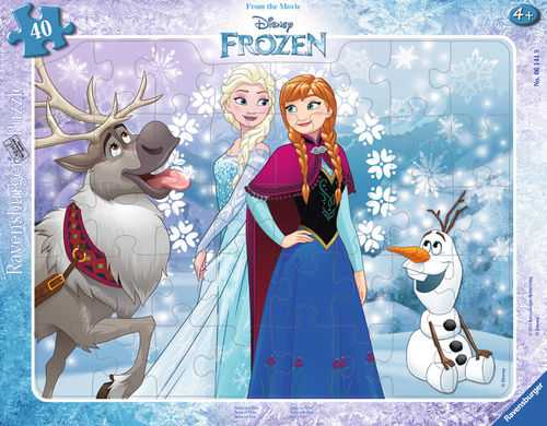 Rahmenpuzzle: Anna und Elsa