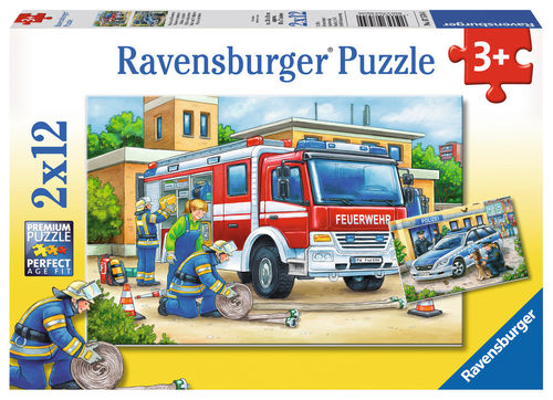 Puzzle Polizei und Feuerwehr