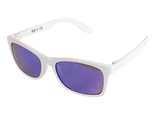 Flex Sonnenbrille verspiegelt weiß