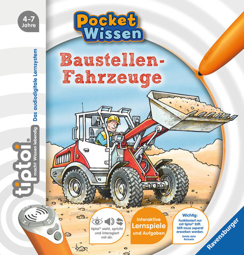 Tiptoi Buch Pocket Wissen Baustellen Fahrzeuge