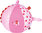 Softball mit Glockenspiel BabyGlück, rosa