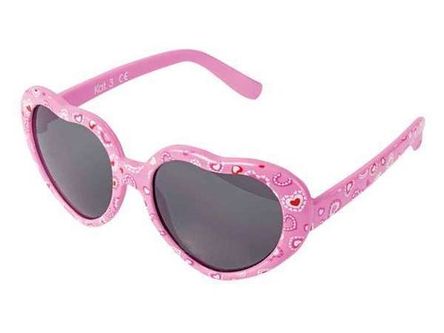 Flex Sonnenbrille Herzform rosa